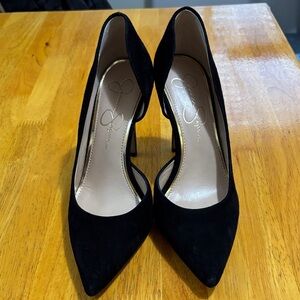Jessica Simpson Black Suede Heels